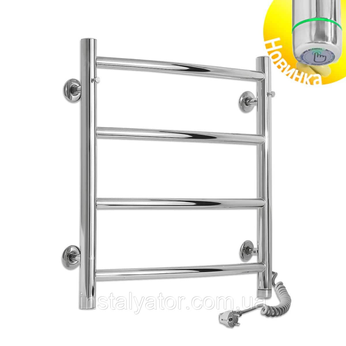 Електрична сушарка для рушників Laris Класик П4 450 х 500 Е сенсор S3 (підкл. праворуч), фото 1