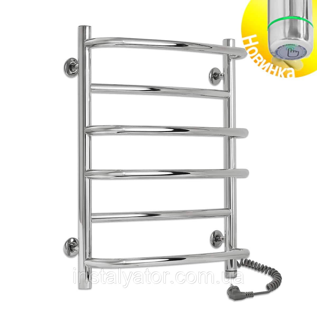 Електрична сушарка для рушників Laris Євромікс П6 450 х 600 Е сенсор S3 (підкл. праворуч), фото 1