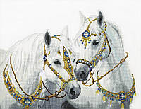 Свадебные лошади Набор для вышивания крестом Чарівна Мить М-426