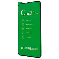 Керамічне захисне скло для телефону Ceramic Clear iPhone X/XS/11 Pro Black