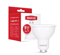 Лампа світлодіодна MAXUS 1-LED-717 MR16 5 W 3000 K 220V GU10