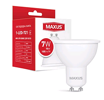 Лампа світлодіодна MAXUS 1-LED-721 MR16 7 W 3000 K 220V GU10