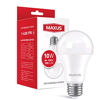 Лампа світлодіодна MAXUS 1-LED-775 A60 10 W 3000 K 220 V E27