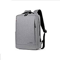 Рюкзак для ноутбука Oumantu 9003 Серый 15.6" / 18,5 л на 5 отделений + USB-порт и боковые карманы