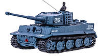 Танк микро на радиоуправлении 1:72 Tiger со звуком (Серый), Land of Toys