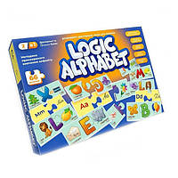 Развивающие пазлы "Logic Alphabet" Danko Toys G-LoA-01-04U англ/укр, Land of Toys
