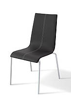 Стілець кухонний обідній з мякою спинкою Келлі зі строчкою металевий Мікс Меблі