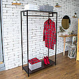 Стійка для одягу в стилі лофт із металу, фото 5