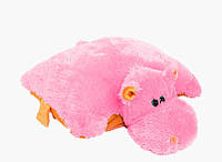 Мягкая игрушка-подушка Alina Toys бегемот 55 см розовый 5784773ALN, Land of Toys