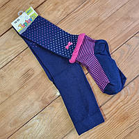 Колготи для дівчинки, зріст 116-122, колір синій