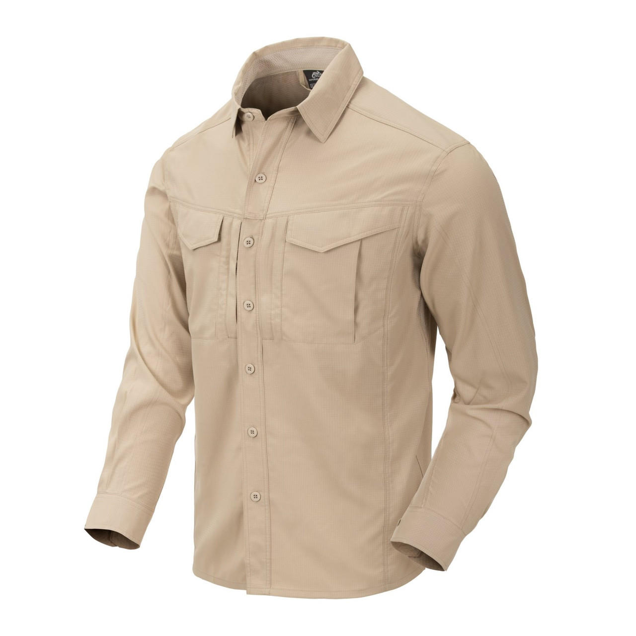 Рубашка Helikon-Tex DEFENDER Mk2 long sleeve PolyCotton Ripstop Khaki KO-DF2-PR-13