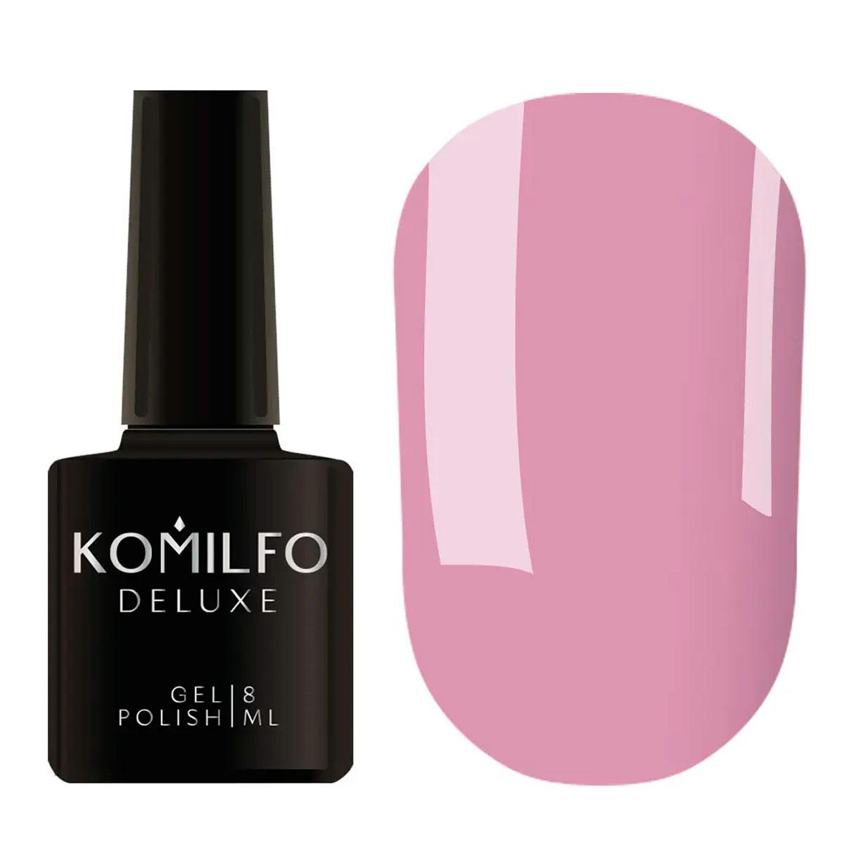 Гель-лак Komilfo Deluxe Series №D041 (насичений рожево-ліловий, емаль), 8 мл