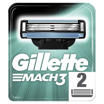 Змінні касети для гоління Gillette Mach 3 2 шт