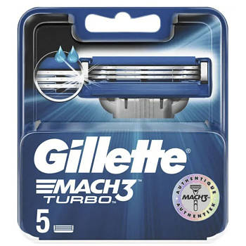 Змінні касети для гоління Gillette Mach 3 TURBO 5 шт