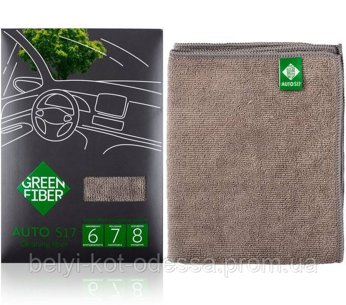 Файбер GreenWay Green Fiber AUTO S17, для прибирання, сірий (08074)