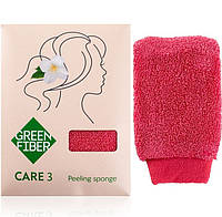 Спонж GreenWay Green Fiber CARE 3, для пилинга (08084)