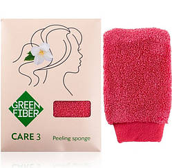 Спонж GreenWay Green Fiber CARE 3, для пілінгу (08084)