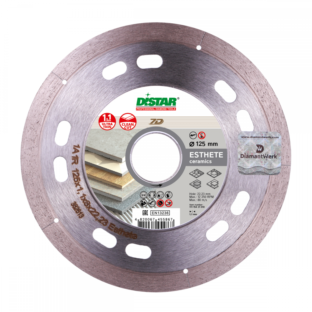 Коло алмазів Distar 1A1R 125x1,1/0,8x8x2,23 Esthete