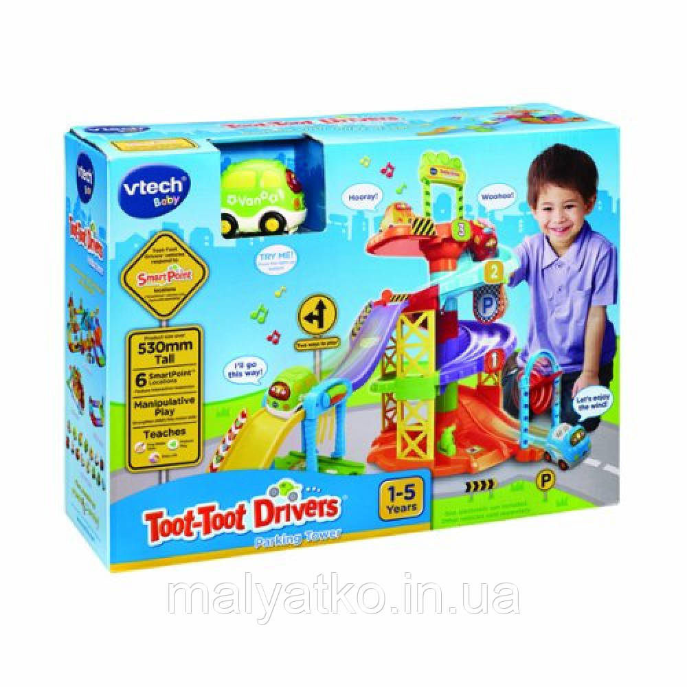 VTech Baby Toot-Toot Drivers Parking Tower Музична паркування гараж