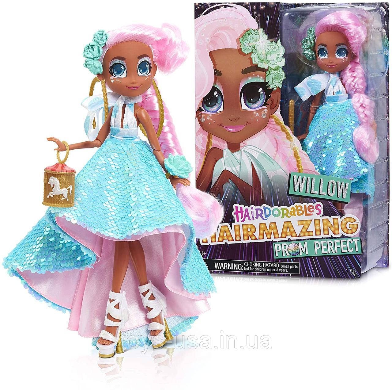 Велика Лялька Хэрдораблс Віллоу приголомшливий випускний Hairdorables Hairmazing Willow Prom Perfect 2 Серія, фото 1