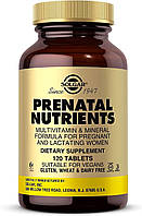 Витамины для беременных и кормящих Solgar, Prenatal Nutrients, 120 таблеток