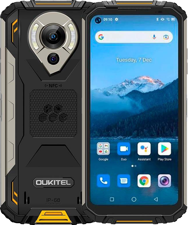 OUKITEL WP16 8/128GB, 10600 mAh, NFC, Камера нічного бачення 20 Mpx, IP69K, Android 11, Дисплей 6.39"