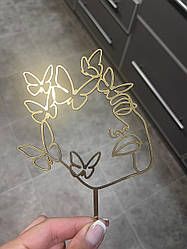 Топер з ламінованого картону "Силует №4", 12см