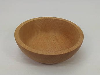 Тарілка дерев'яна кругла, деревина бук d 14 см.