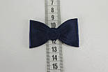 Декор бантики атласний синього кольору Б-2, фото 5