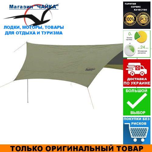 Туристичний тент Tramp Tent TLT-034; 4.4х4.4м; Натяжний тент від сонця Трамп TLT-034-green.