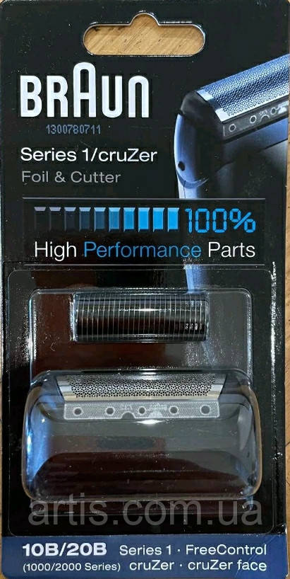 Сітка та ріжущий блок Braun 10B/20 В (Series 1). Оригінал