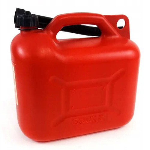 Каністра з лійкою 10 л сертифікована для палива бензину дизеля води Польща [пластикова]