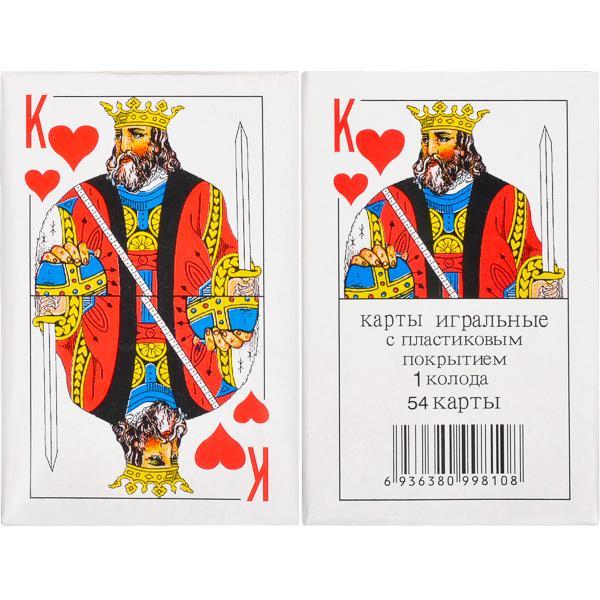 Карти гральні Color 54шт в колоді плотність картону 240гр арт.80421, фото 1