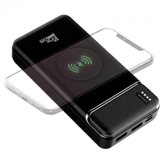 Портативний акумулятор з бездротовою зарядкою Power Bank 30 000 mAh Paleon PLO-30WP Зручний килимок