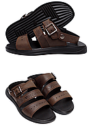 Чоловічі шкіряні сандалі з натуральної шкіри на літо *97кор.кр*