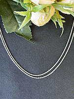 Серебряная цепочка женская, якорное плетение размер 40 см