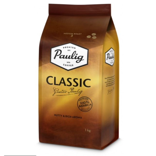 Кава в зернах 1 кг Паулік Арабіка Класік Paulig Classic 1кг