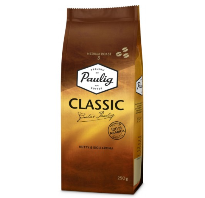 Кава в зернах 250 г Паулік Арабіка Класік Paulig Classic