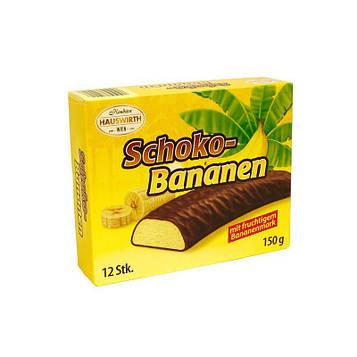 Суфле в шоколаді Hauswirth Schoko-Bananen банан 150 г, 24шт/ящ