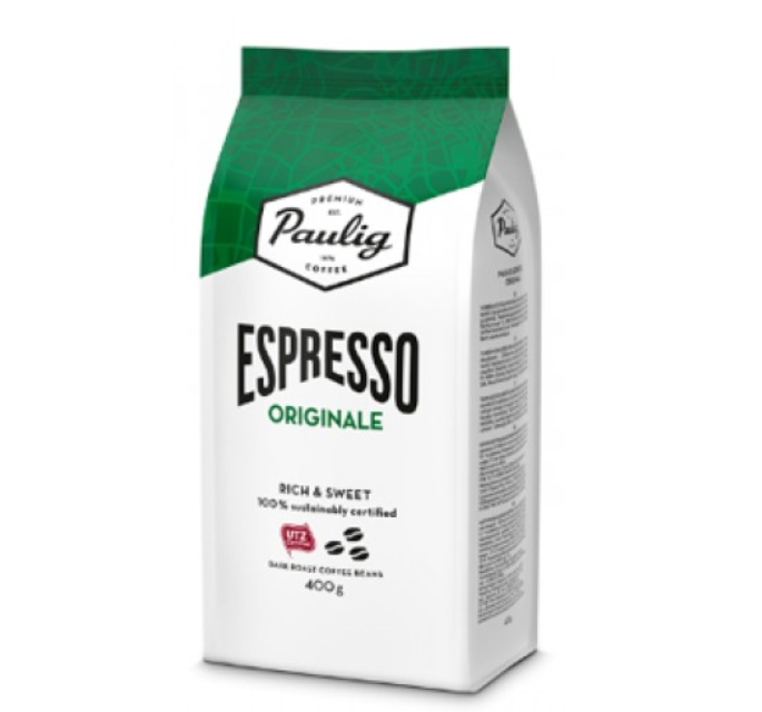 Кава в зернах 400 г Арабіка Робуста Паулік Еспресо Paulig Espresso Originale