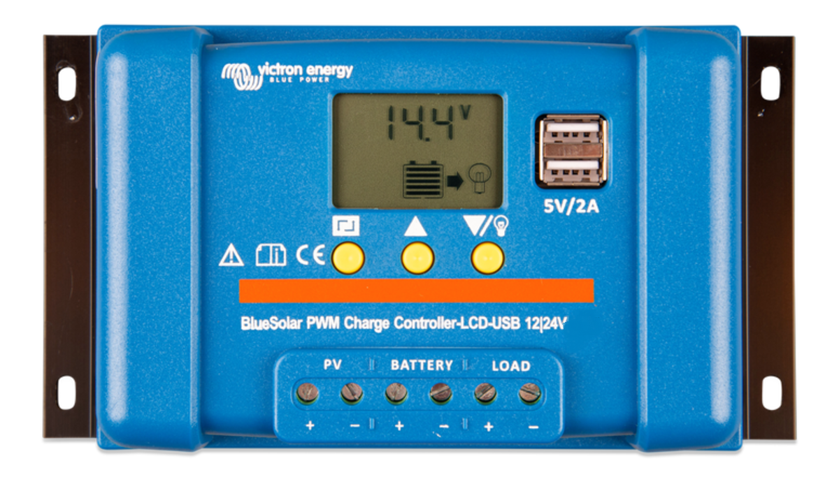 Контролер заряду BlueSolar PWM-LCD&USB 12/24V-20A, фото 1