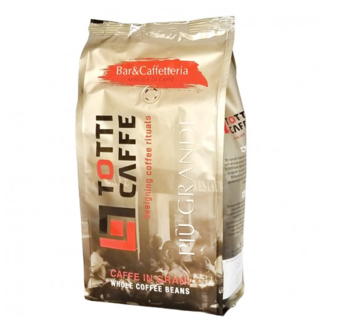 Кава у зернах 1 кг Тотті Арабіка Робуста Totti Caffe Piu Grande