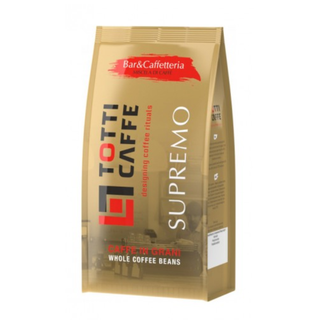 Кава в зернах 1 кг Тотті Арабіка Робуста Totti Caffe Supremo