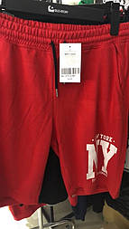 Чоловічі червоні трикотажні спортивні шорти NY