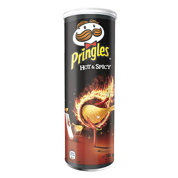 Чіпси Pringles Hot & Spicy гострі 165 г, 19шт/ящ