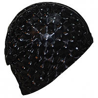 Шапочка для плавання 3D універсальна чорна PM-3D-black