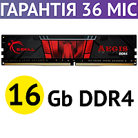 Оперативная память 16 Гб DDR4 3200 MHz, G.Skill Aegis, Black, 16-18-18-38, 1.35V (F4-3200C16S-16GIS)