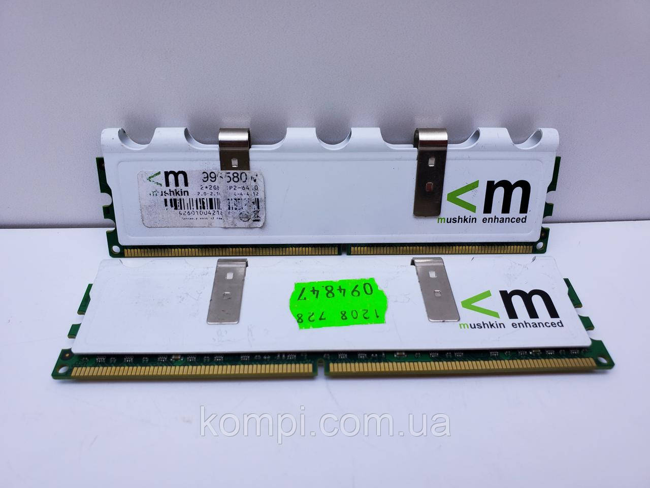 Оперативная память Mushkin 4Gb Kit (2x2Gb) DDR2 800Mhz PC2-6400 cl4