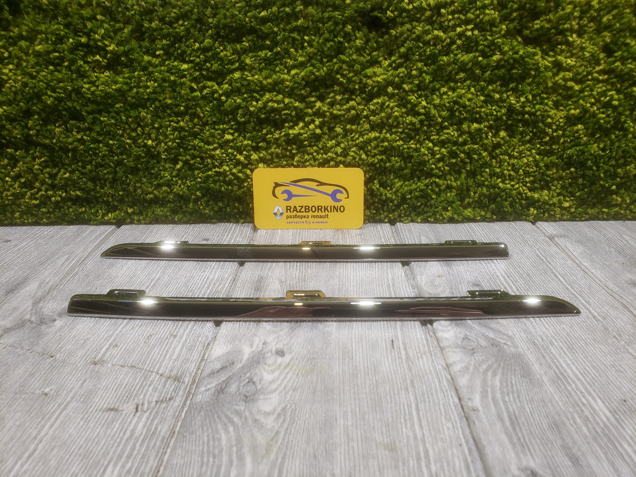 Накладки хромовані Рено Сандеро 2, Renault Sandero 2 (2017-...) Оригінал 620729869R, фото 1