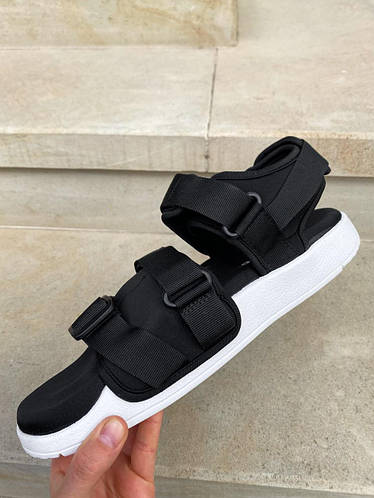 Купить Мужские сандалии Adidas Sandals Black White босоножки Адидас ...